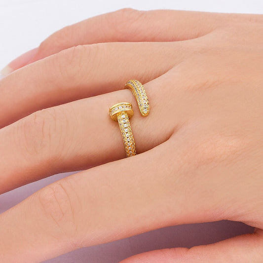 Adjustable Nail Design Ring