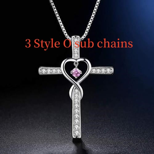 Infinity Love Cross Necklace