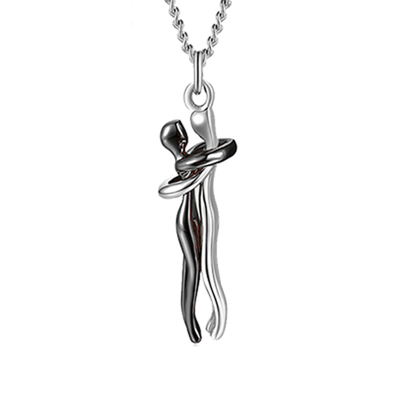 Romantic Hug Couple Necklace