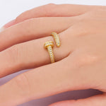 Adjustable Nail Design Ring