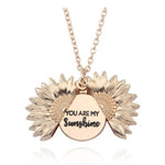 Sunflower Letter Necklace