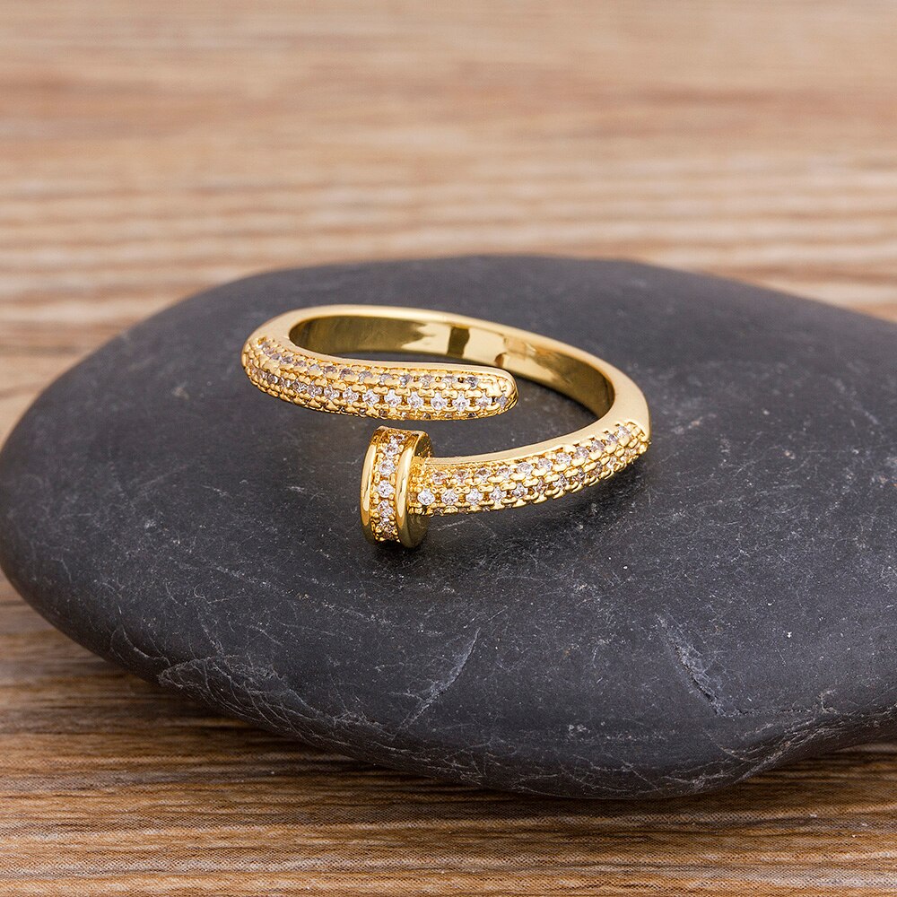 Adjustable Nail Design Ring