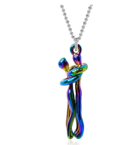 Romantic Hug Couple Necklace