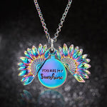 Sunflower Letter Necklace