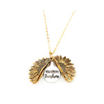 Sunflower Letter Necklace