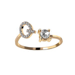 Adjustable Initial Letter Ring