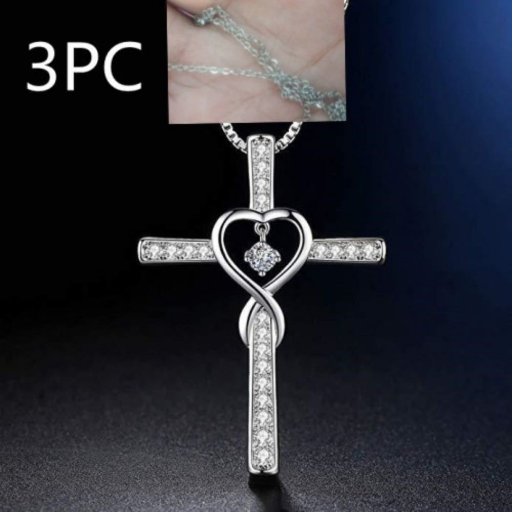 Infinity Love Cross Necklace