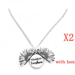 Sunflower Letter Necklace