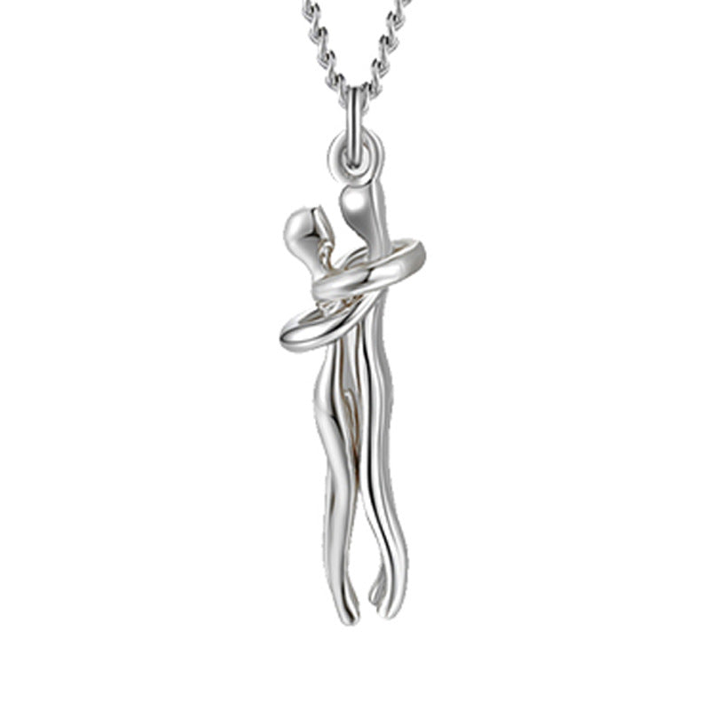 Romantic Hug Couple Necklace