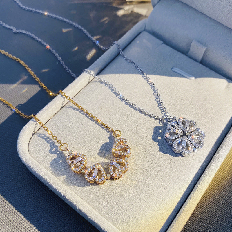 Magnetic Heart Couple Necklace