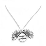 Sunflower Letter Necklace