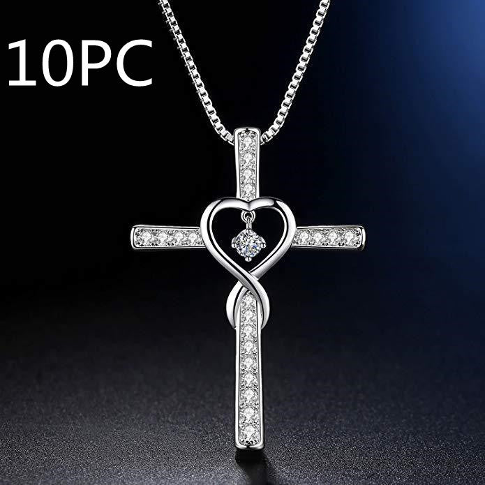 Infinity Love Cross Necklace