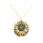 Sunflower Letter Necklace