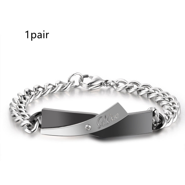 Matching Couple Cross Bracelet
