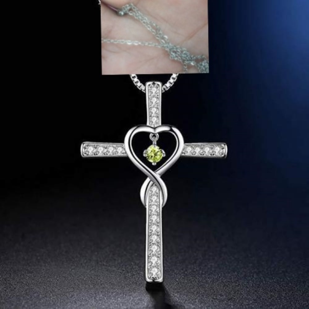 Infinity Love Cross Necklace
