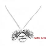 Sunflower Letter Necklace