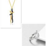 Romantic Hug Couple Necklace