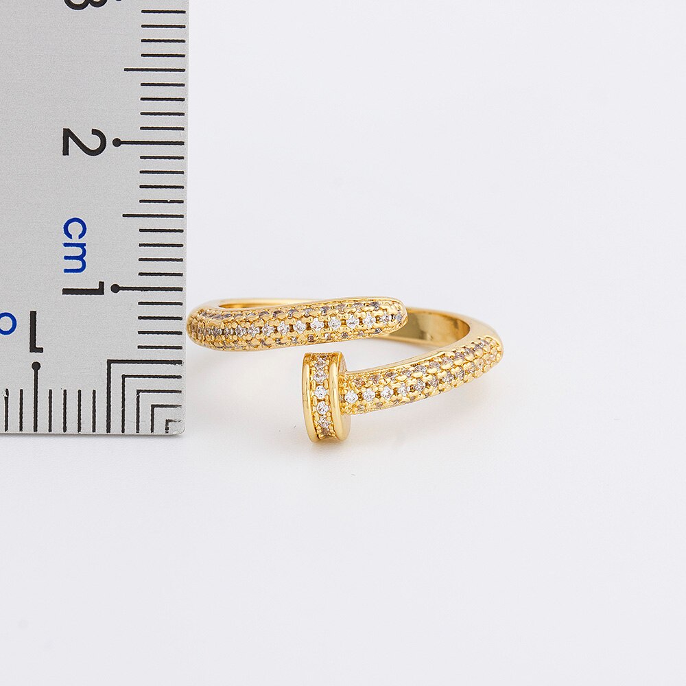 Adjustable Nail Design Ring