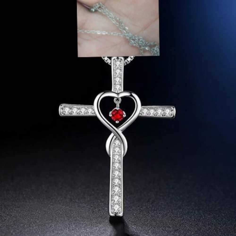 Infinity Love Cross Necklace
