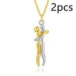 Romantic Hug Couple Necklace