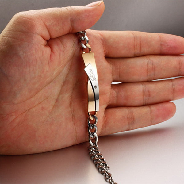 Matching Couple Cross Bracelet