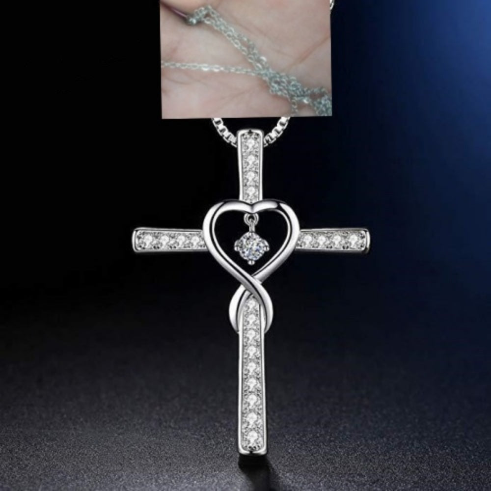 Infinity Love Cross Necklace