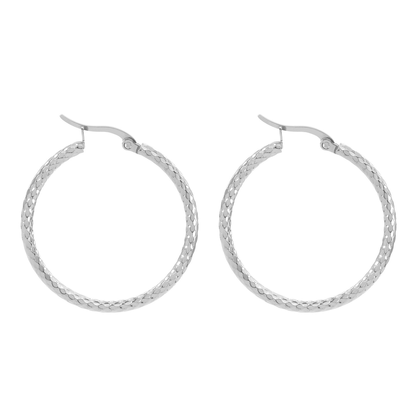 Gold Hoop Earrings – Minimalist 18K Plated