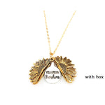 Sunflower Letter Necklace