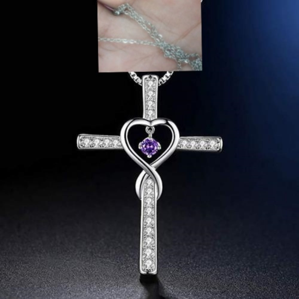 Infinity Love Cross Necklace
