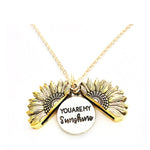 Sunflower Letter Necklace