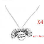 Sunflower Letter Necklace