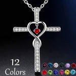 Infinity Love Cross Necklace