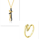 Romantic Hug Couple Necklace