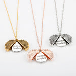 Sunflower Letter Necklace
