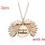 Sunflower Letter Necklace