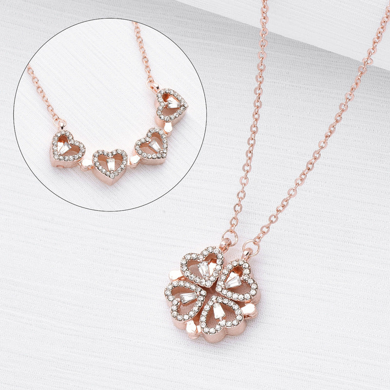 Magnetic Heart Couple Necklace
