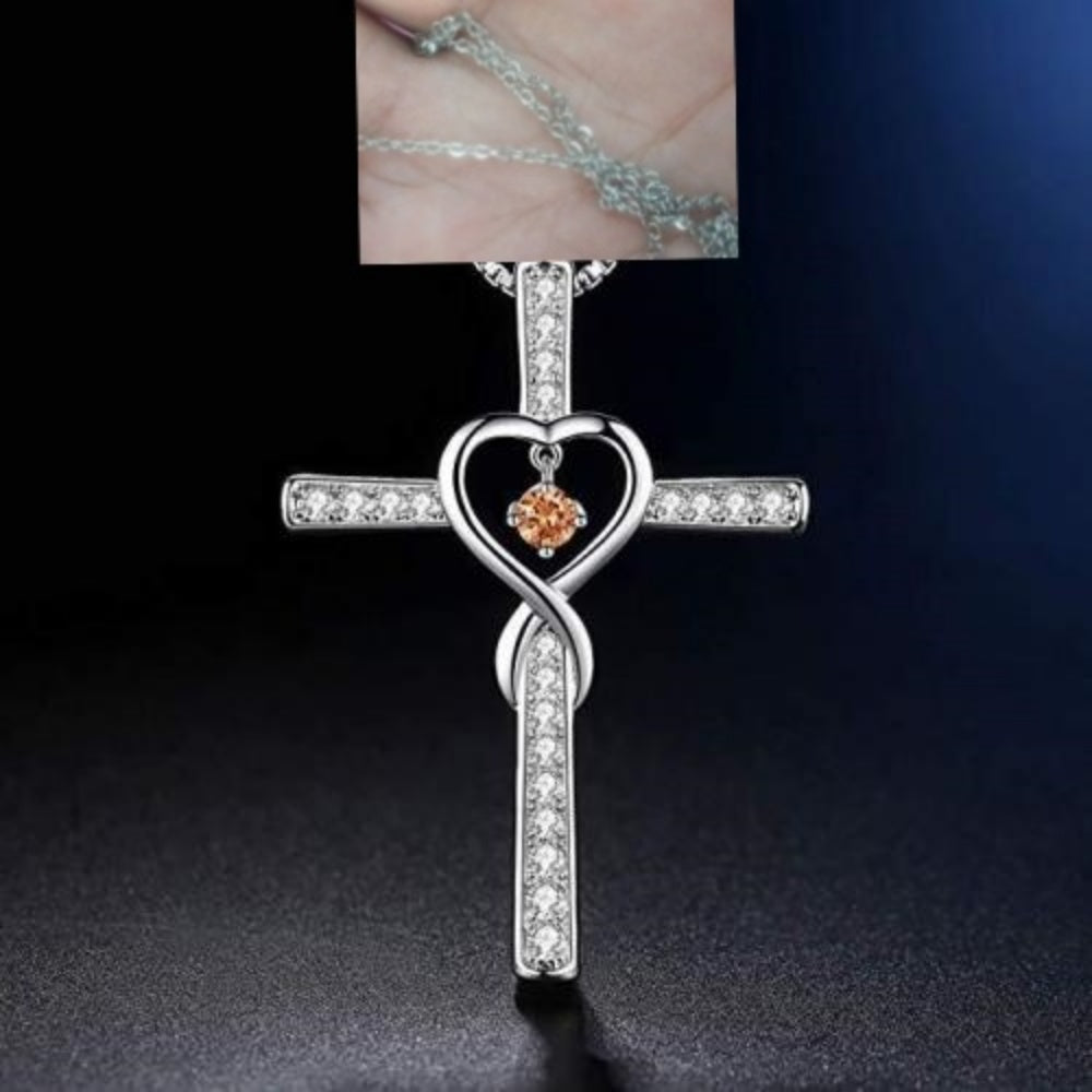 Infinity Love Cross Necklace