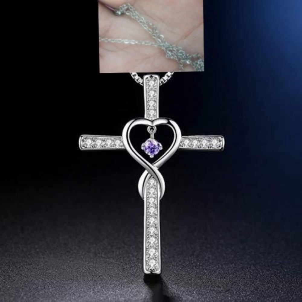Infinity Love Cross Necklace