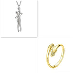 Romantic Hug Couple Necklace