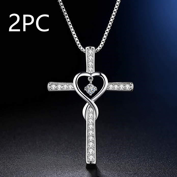 Infinity Love Cross Necklace