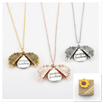 Sunflower Letter Necklace