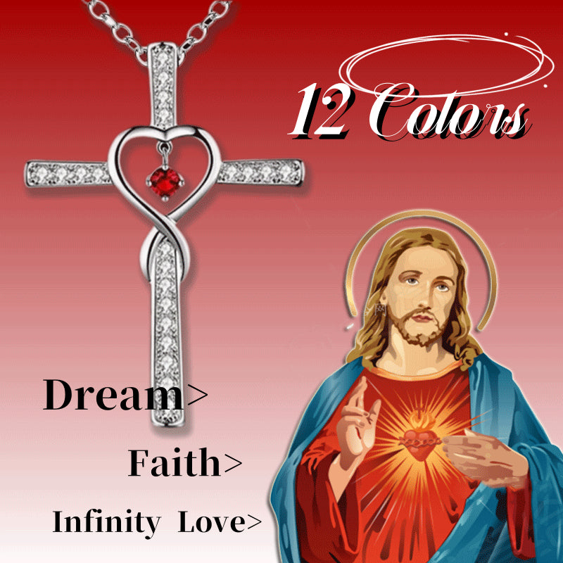 Infinity Love Cross Necklace