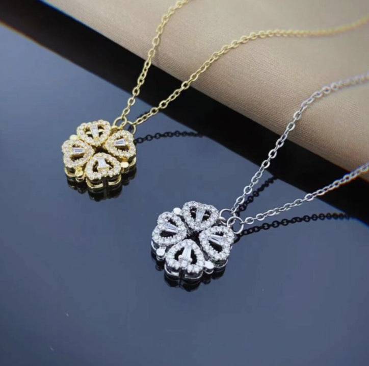 Magnetic Heart Couple Necklace