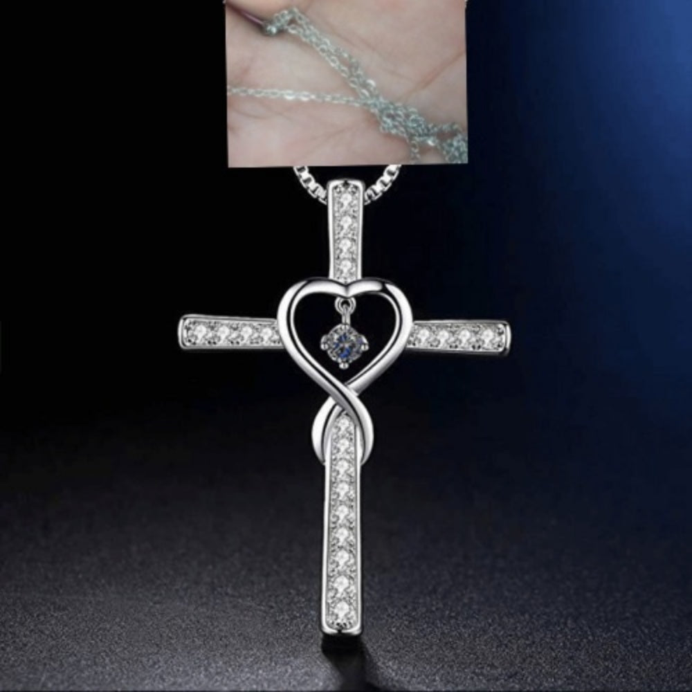 Infinity Love Cross Necklace