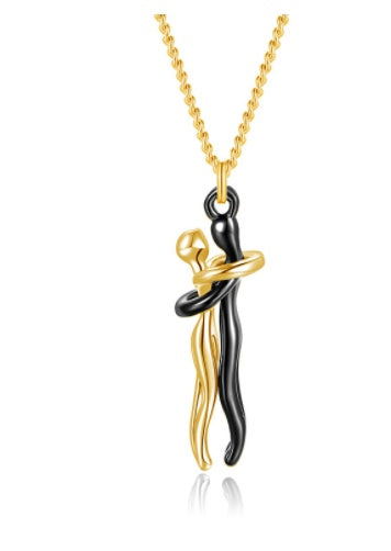 Romantic Hug Couple Necklace