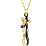 Romantic Hug Couple Necklace