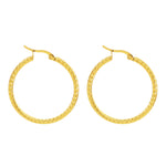 Gold Hoop Earrings – Minimalist 18K Plated