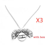 Sunflower Letter Necklace